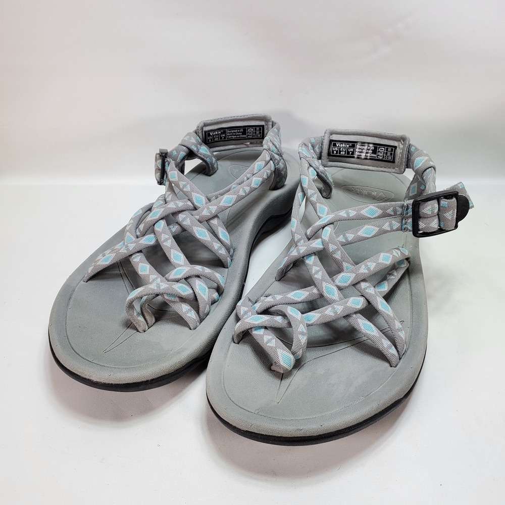 Viakix Hiking Siena Sports Sandals 9 Strappy‎ Walking Outdoor Lighweight Hiking